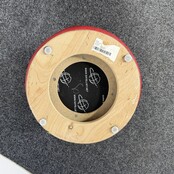 Rode Poef | Ø 39 cm