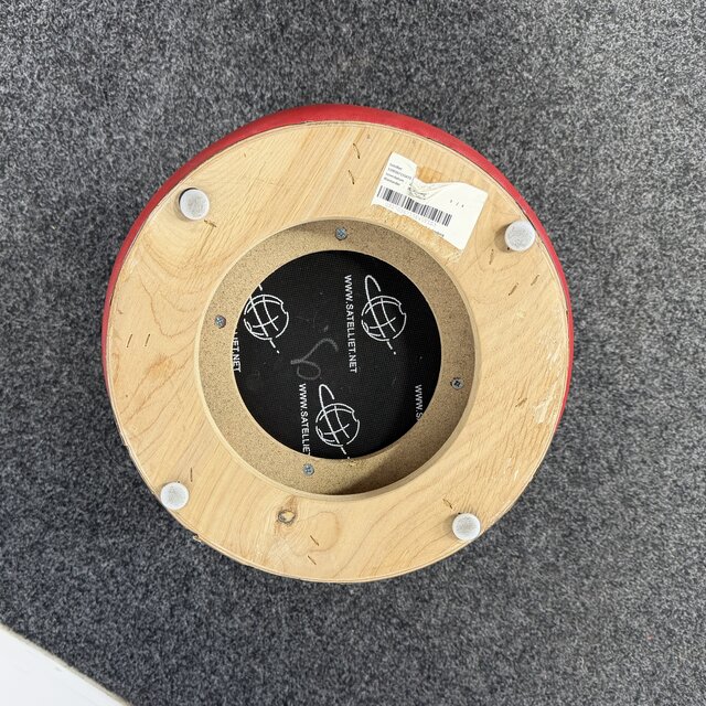 Rode Poef | Ø 39 cm
