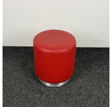 Rode Poef | Ø 39 cm