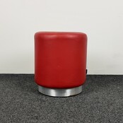 Rode Poef | Ø 39 cm