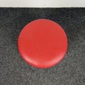 Rode Poef | Ø 39 cm