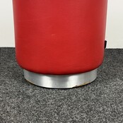Rode Poef | Ø 39 cm