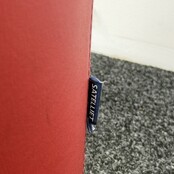 Rode Poef | Ø 39 cm