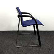 Vergaderstoel Thonet S320 - Blauw / Zwart