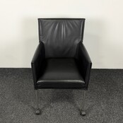 Designstoel - Zwart | Verrijdbaar