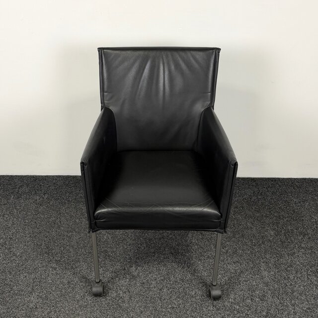 Designstoel - Zwart | Verrijdbaar