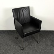 Designstoel - Zwart | Verrijdbaar