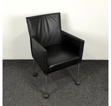 Designstoel - Zwart | Verrijdbaar