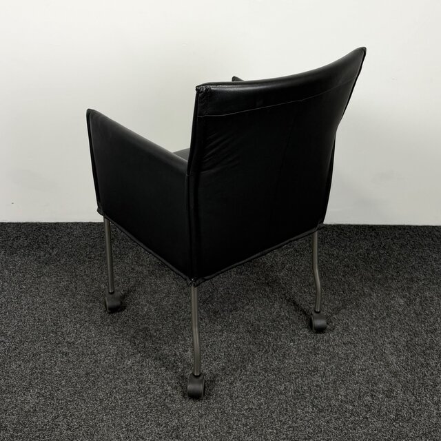 Designstoel - Zwart | Verrijdbaar