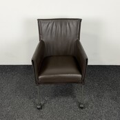 Designstoel - Bruin | Verrijdbaar