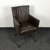 Designstoel - Bruin | Verrijdbaar