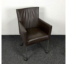 Designstoel - Bruin | Verrijdbaar