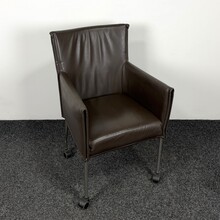 Designstoel - Bruin | Verrijdbaar