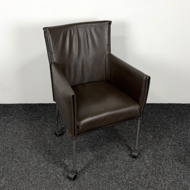 Designstoel - Bruin | Verrijdbaar