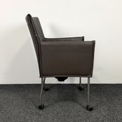 Designstoel - Bruin | Verrijdbaar