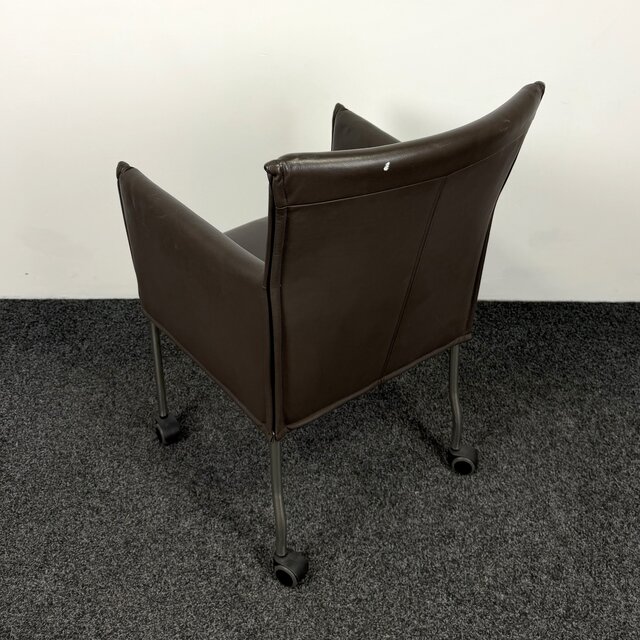 Designstoel - Bruin | Verrijdbaar