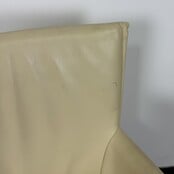 Designstoel - Crème | Verrijdbaar