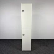 Houten Lockerkast 2-deurs - Wit | 198 x 40 x 56 cm