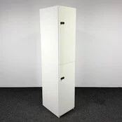 Houten Lockerkast 2-deurs - Wit | 198 x 40 x 56 cm