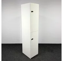 Houten Lockerkast 2-deurs - Wit | 198 x 40 x 56 cm