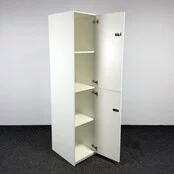 Houten Lockerkast 2-deurs - Wit | 198 x 40 x 56 cm