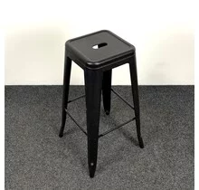 Metalen Barkruk - Zwart