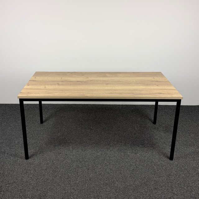 Kantinetafel - 160 x 80 cm | Zwart Onderstel