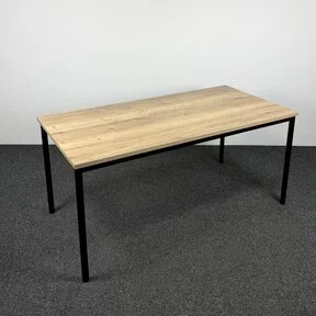 Kantinetafel - 160 x 80 cm | Zwart Onderstel
