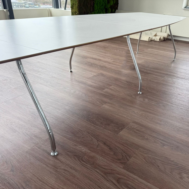 Vergadertafel - Wit Blad | 490 x 130 cm