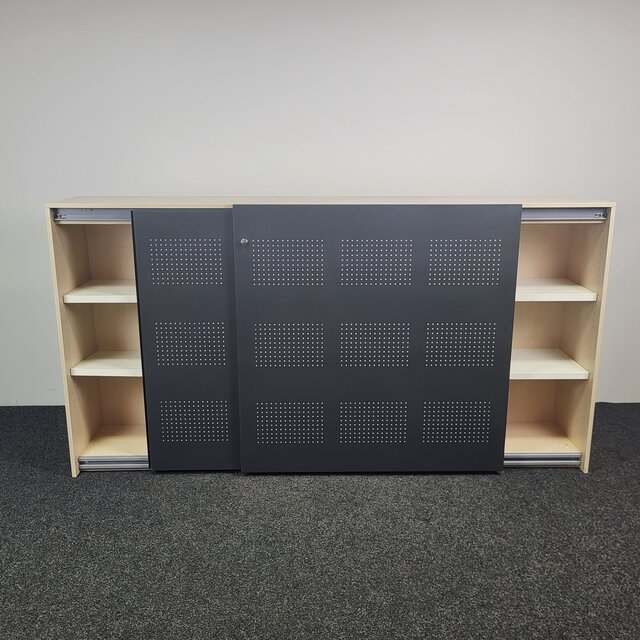 Akoestische Schuifdeurkast Antraciet |118 x 230 x 47 cm