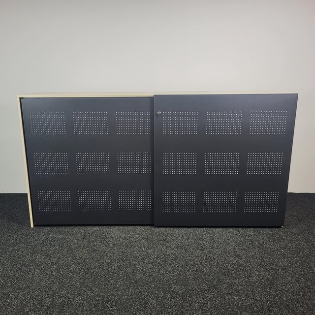 Akoestische Schuifdeurkast Antraciet |118 x 230 x 47 cm