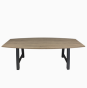 Vergadertafel Adam | Tonvormig - 240 x 120 cm