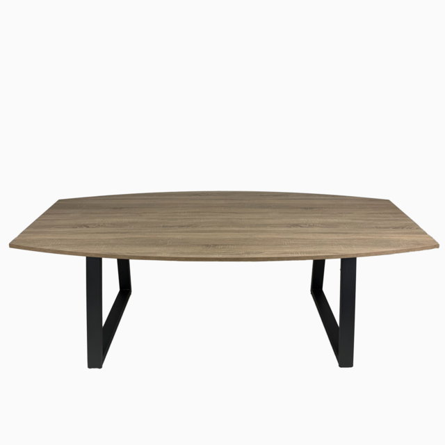 Vergadertafel Udo | Tonvormig - 240 x 120 cm
