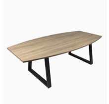 Vergadertafel Udo | Tonvormig - 240 x 120 cm