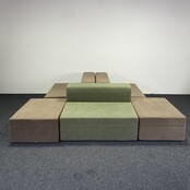 5-Delige Loungebank | Groen & Bruin