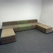 5-Delige Loungebank | Groen & Bruin