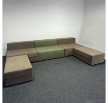 5-Delige Loungebank | Groen & Bruin