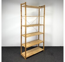 Open Houten Stellingkast - 218 x 103,5 x 40 cm