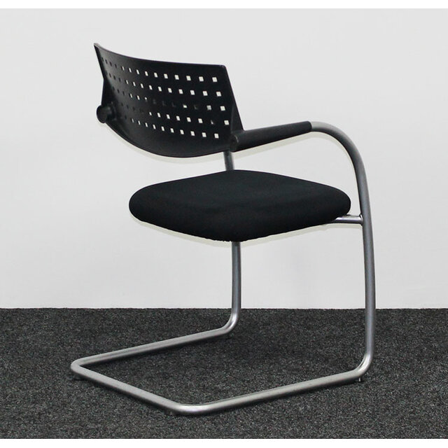 Vergaderstoel Vitra Visavis 1 - Zwart (B)