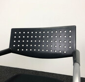 Vergaderstoel Vitra Visavis 1 - Zwart / Aluminium