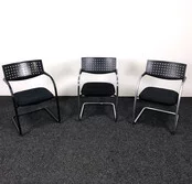 Vergaderstoel Vitra Visavis 1 - Zwart (B)