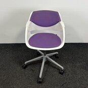 Sitag G02 Swivel Stoel | Wit / Paars