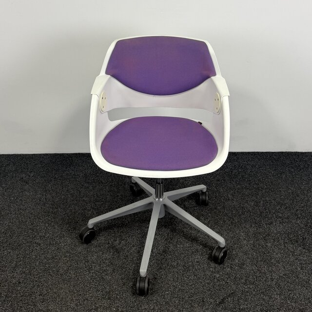 Sitag G02 Swivel Stoel | Wit / Paars