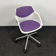 Sitag G02 Swivel Stoel | Wit / Paars
