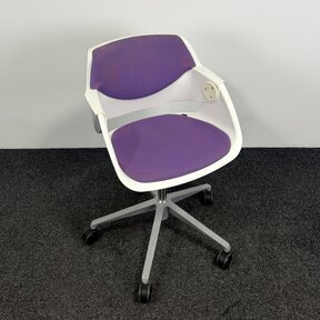 Sitag G02 Swivel Stoel | Wit / Paars
