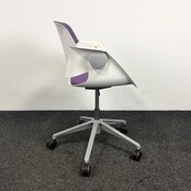 Sitag G02 Swivel Stoel | Wit / Paars