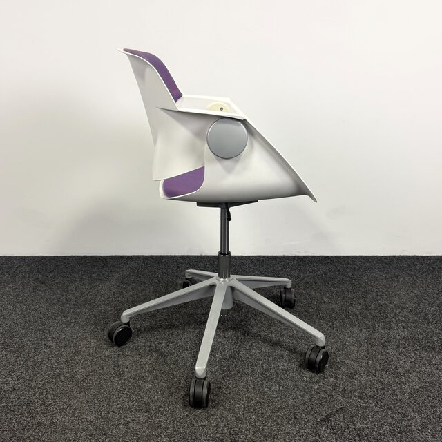 Sitag G02 Swivel Stoel | Wit / Paars