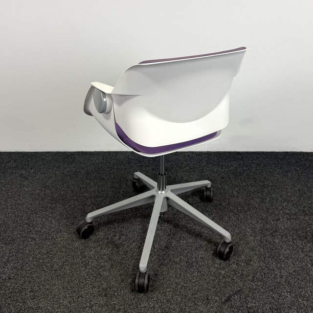 Sitag G02 Swivel Stoel | Wit / Paars
