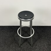 Design Barkruk - Zwart / Chroom