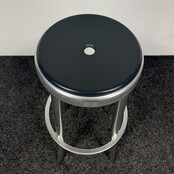 Design Barkruk - Zwart / Chroom